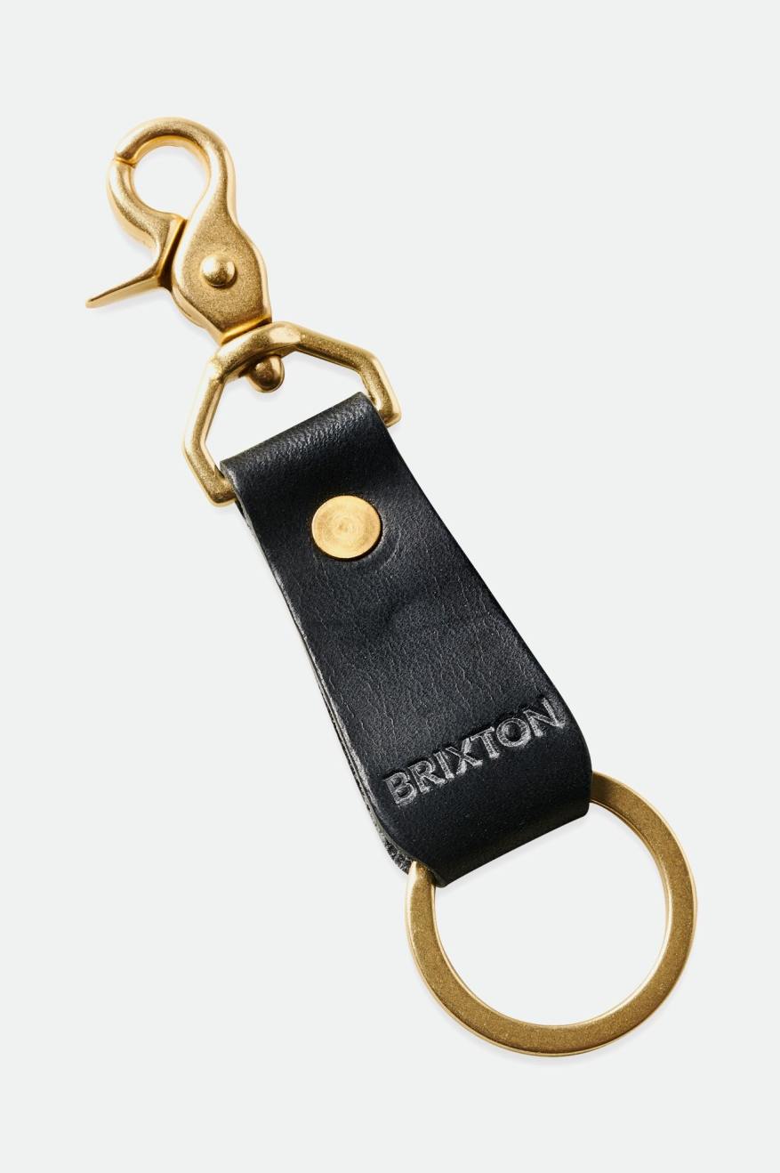 Brixton Artifact Pelle Key Clip Accessori Nere | 421YLWRXZ