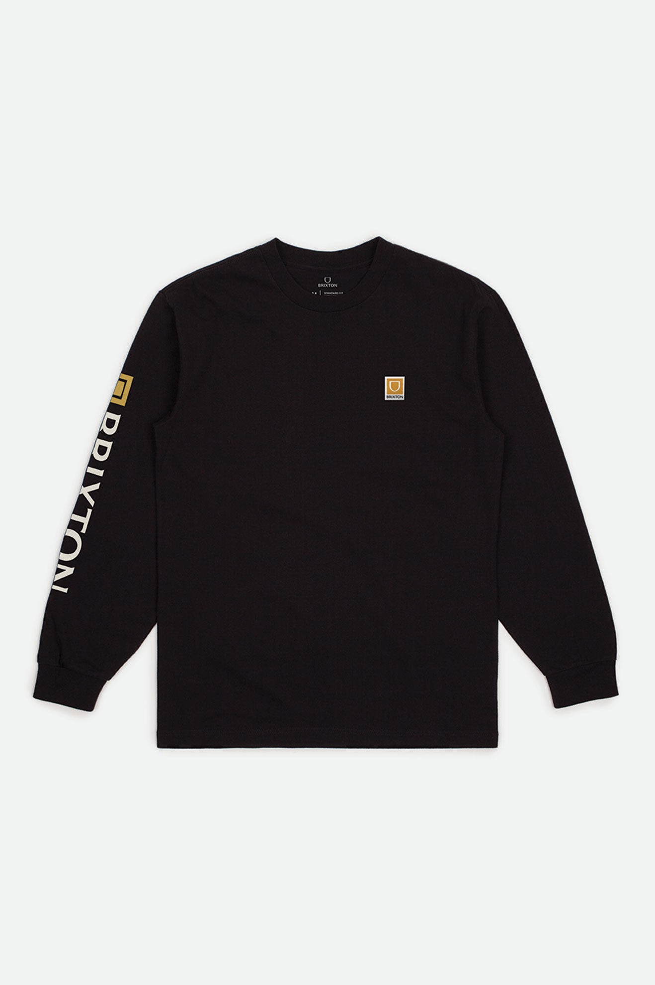 Brixton Beta II L/S Standard Top Uomo Nere | 730IYCFAB