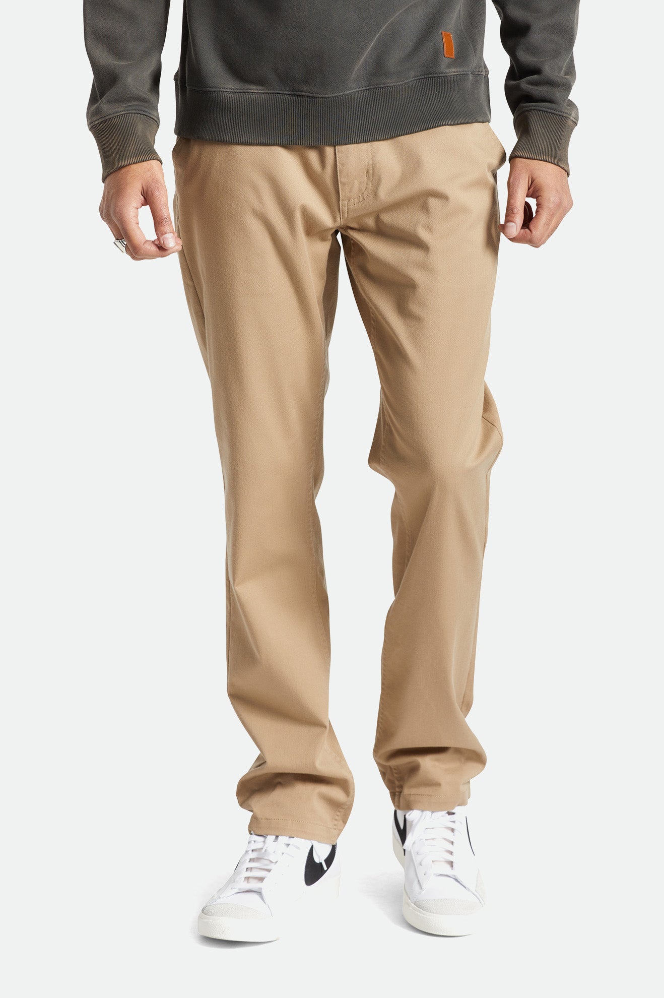 Brixton Choice Chino Pantaloni Uomo Khaki | 260TSVFRW