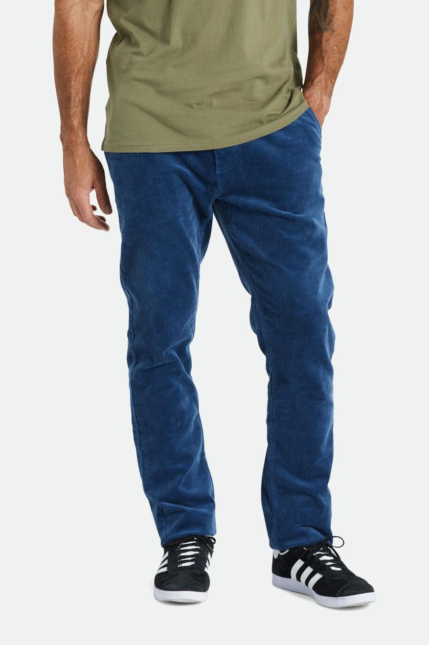 Brixton Choice Chino Regular Pantaloni Uomo Blu | 861ZHRIEQ