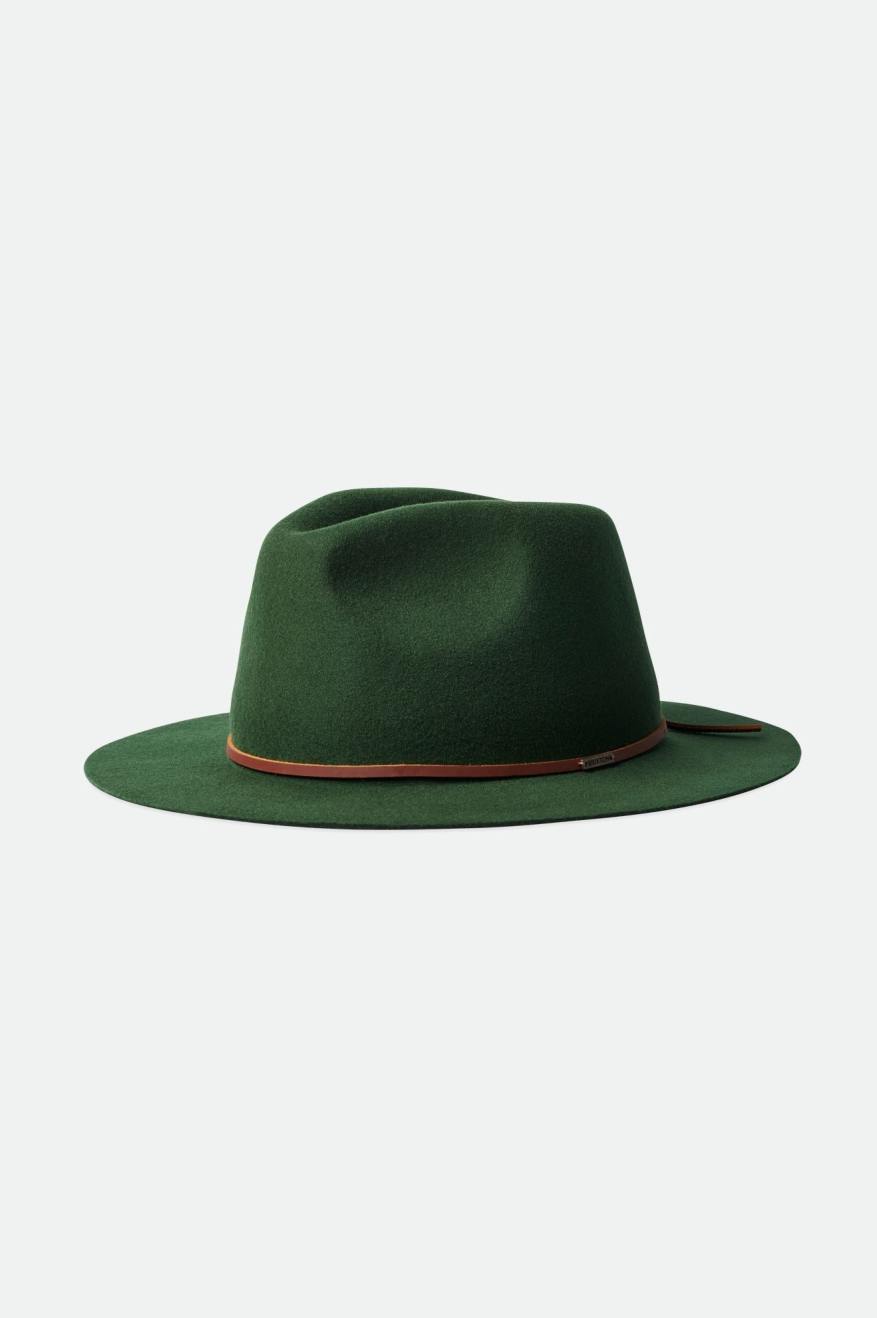 Brixton Wesley Packable Fedora Fedora Donna Verdi | 916PVZCBH