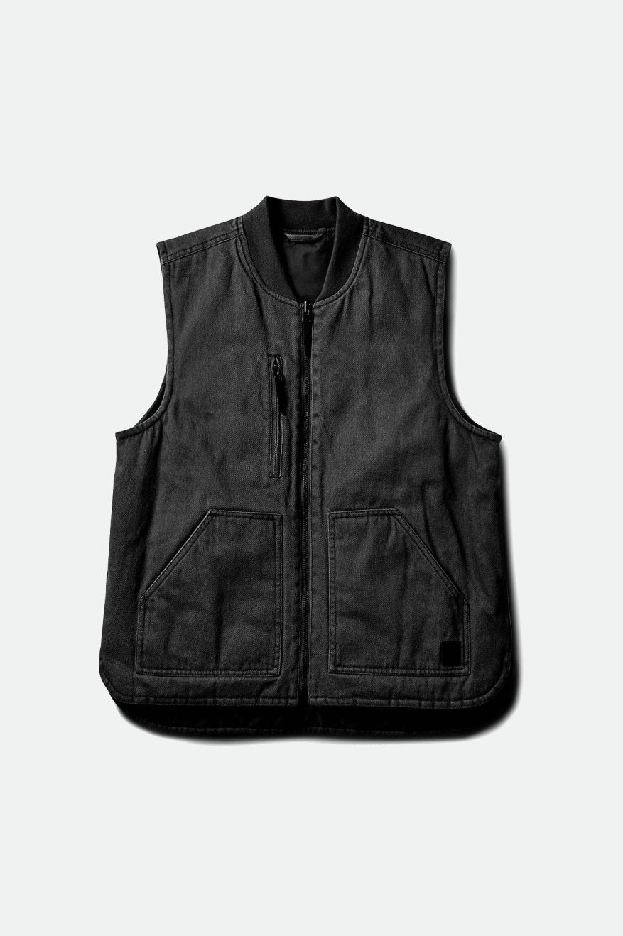 Brixton Abraham Reversible Vest Giacca Uomo Nere | 180HYMTWA