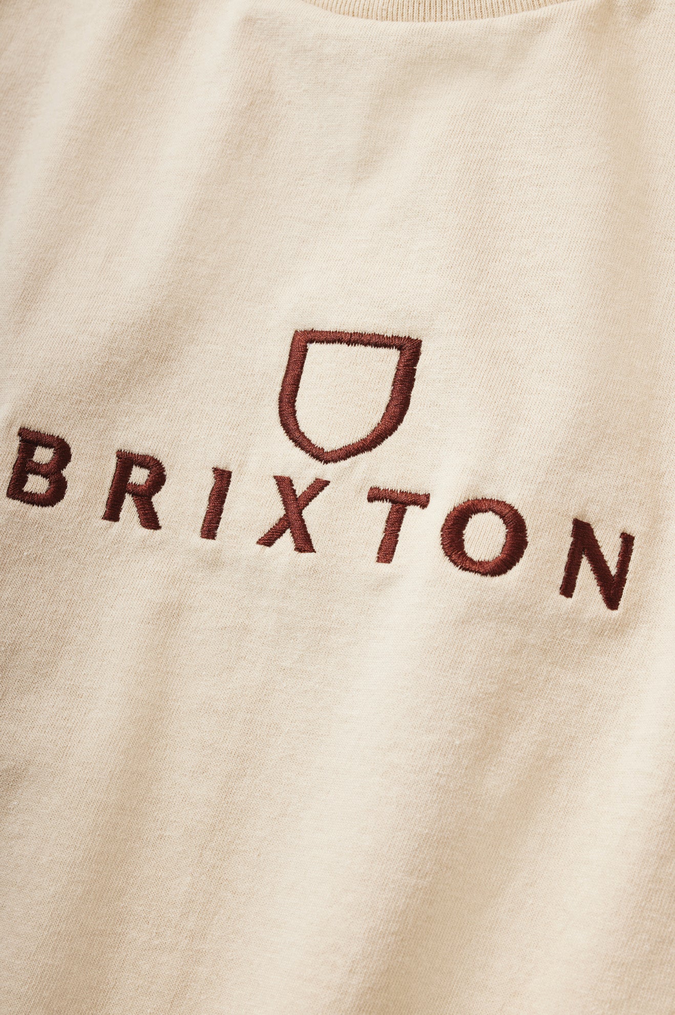 Brixton Alpha Thread S/S Standard Top Uomo Crema | 219VDXPRO