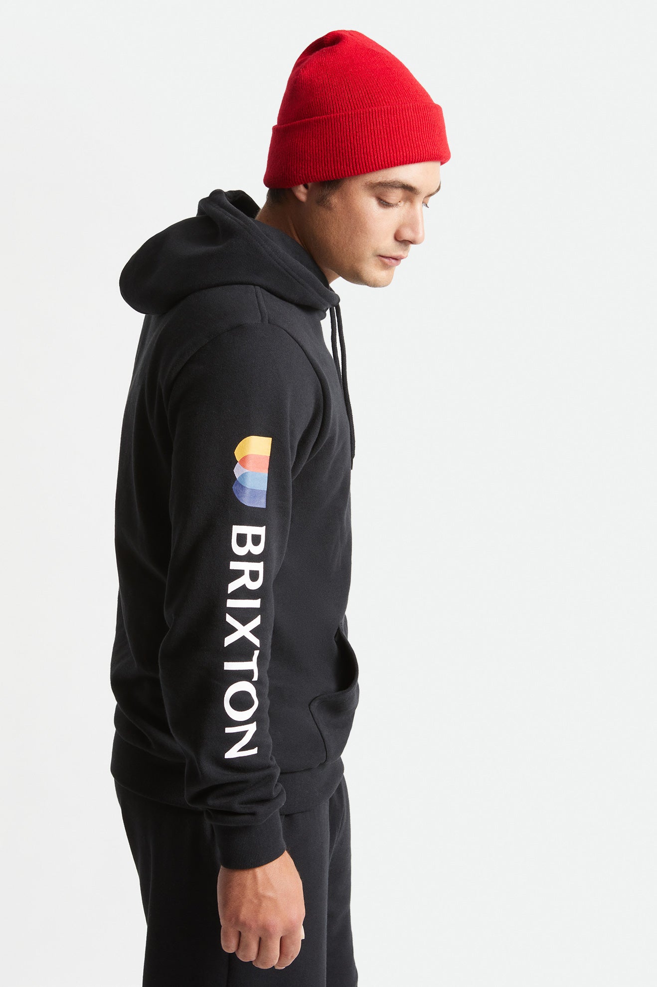 Brixton Alton Felpa Con Cappuccio Uomo Nere | 438AOGVRC