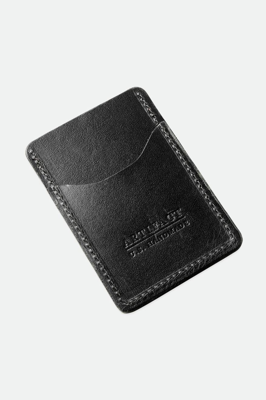 Brixton Artifact Pelle Card Holder Wallet Accessori Nere | 357VSZJNH