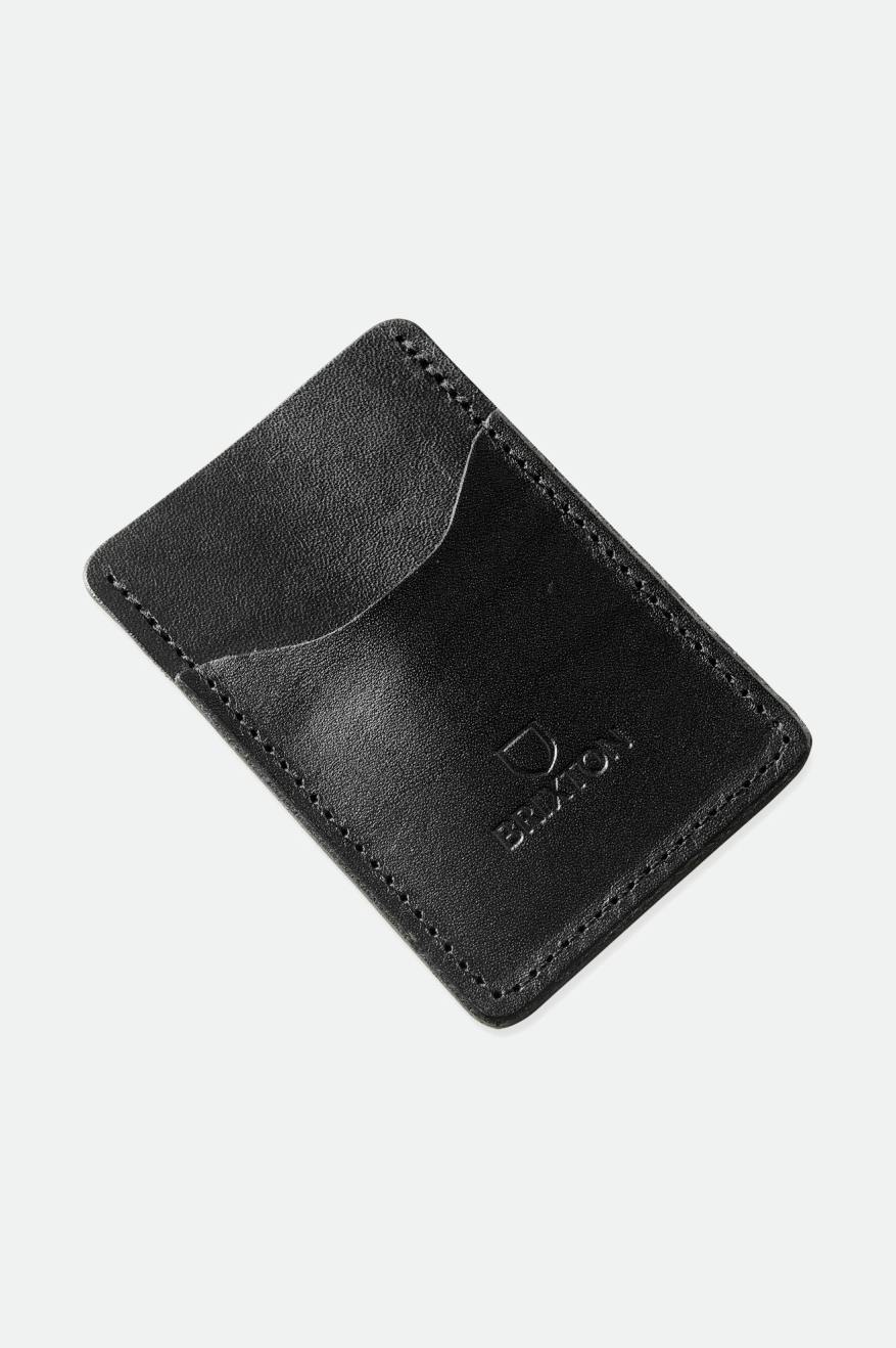 Brixton Artifact Pelle Card Holder Wallet Accessori Nere | 357VSZJNH