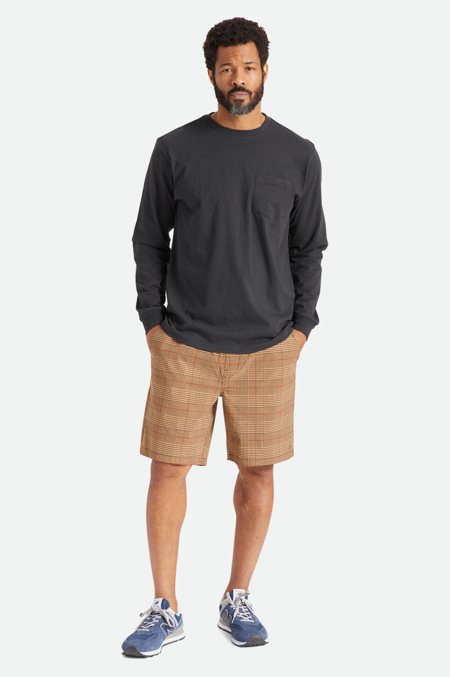 Brixton Basic L/S Pocket Top Uomo Nere | 710TUDCIM