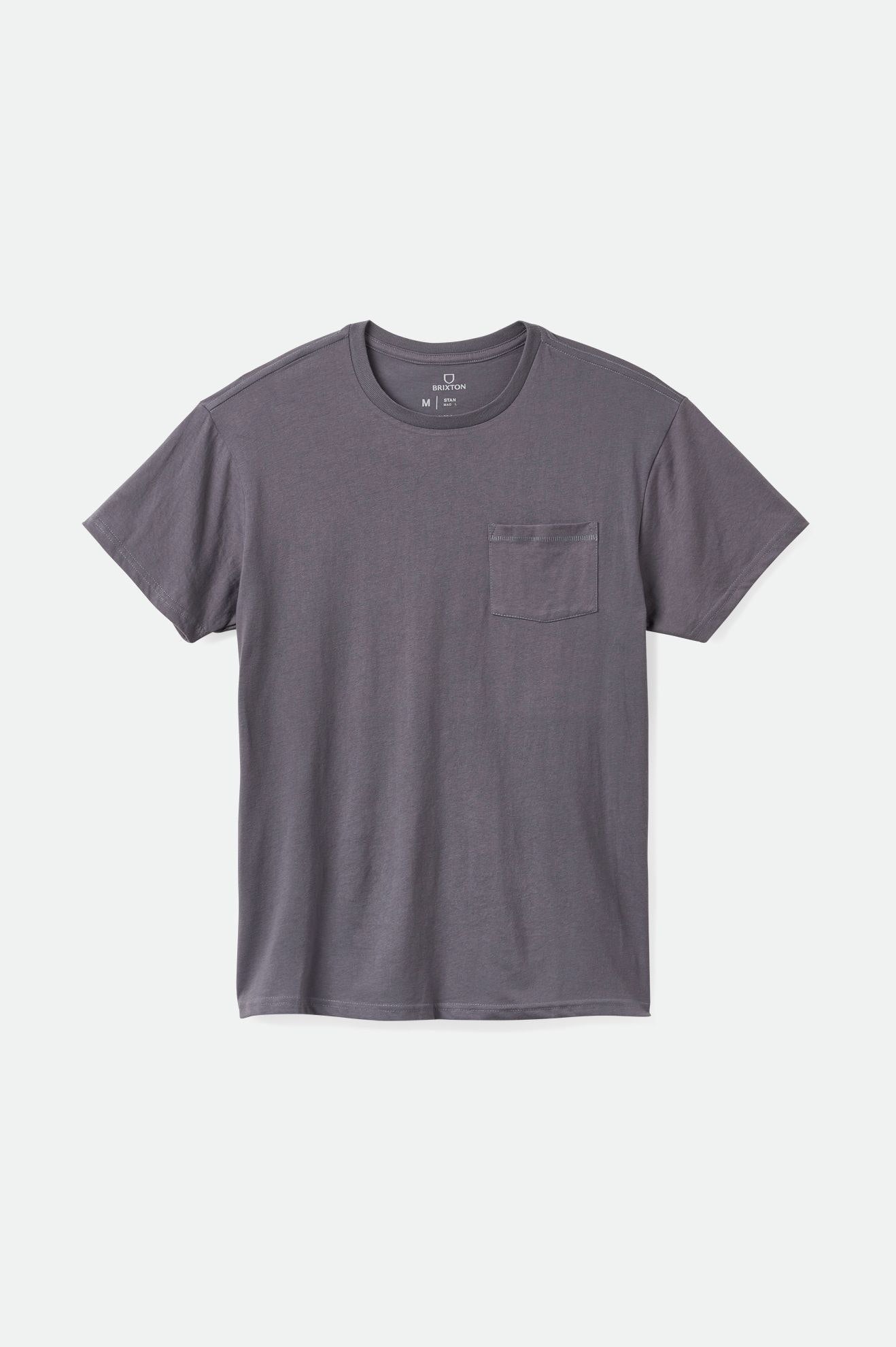 Brixton Basic S/S Pocket Top Uomo Blu | 894FTOHJA