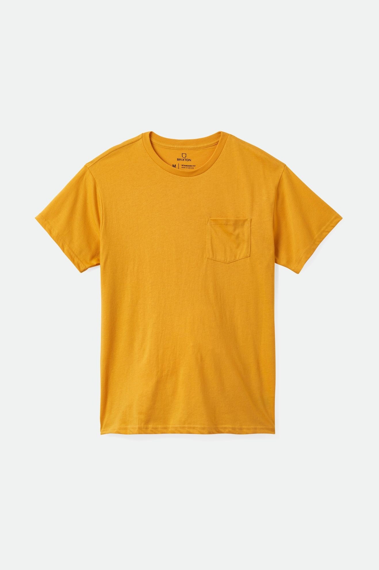 Brixton Basic S/S Pocket Top Uomo Gialle | 482QSBCDH