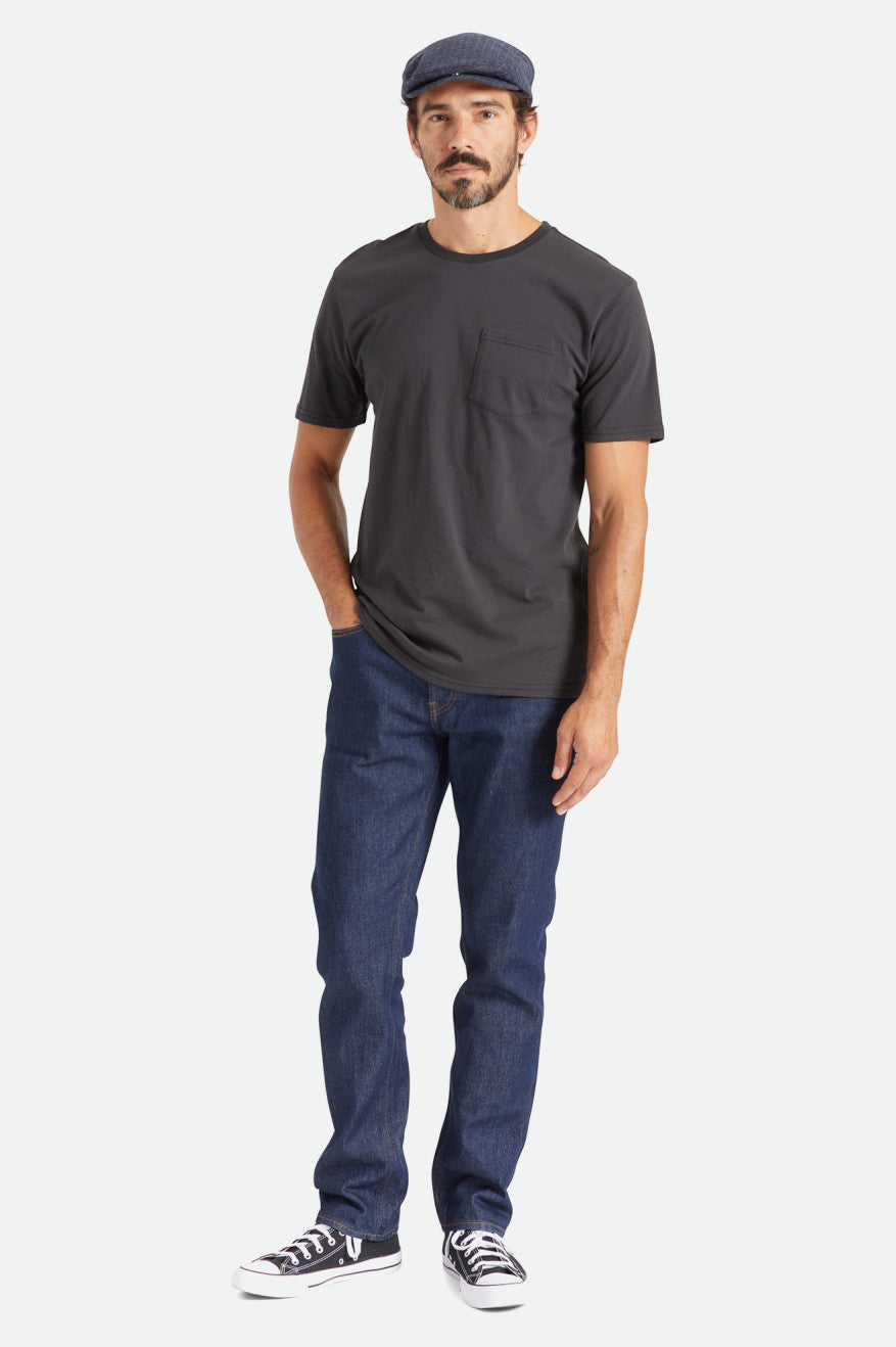 Brixton Basic S/S Pocket Top Uomo Nere | 419KOECPM