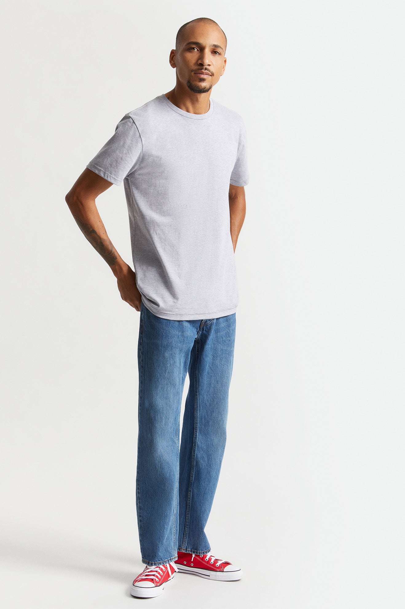 Brixton Basic S/S Tailored Top Uomo Grigie | 481ZMNUQV