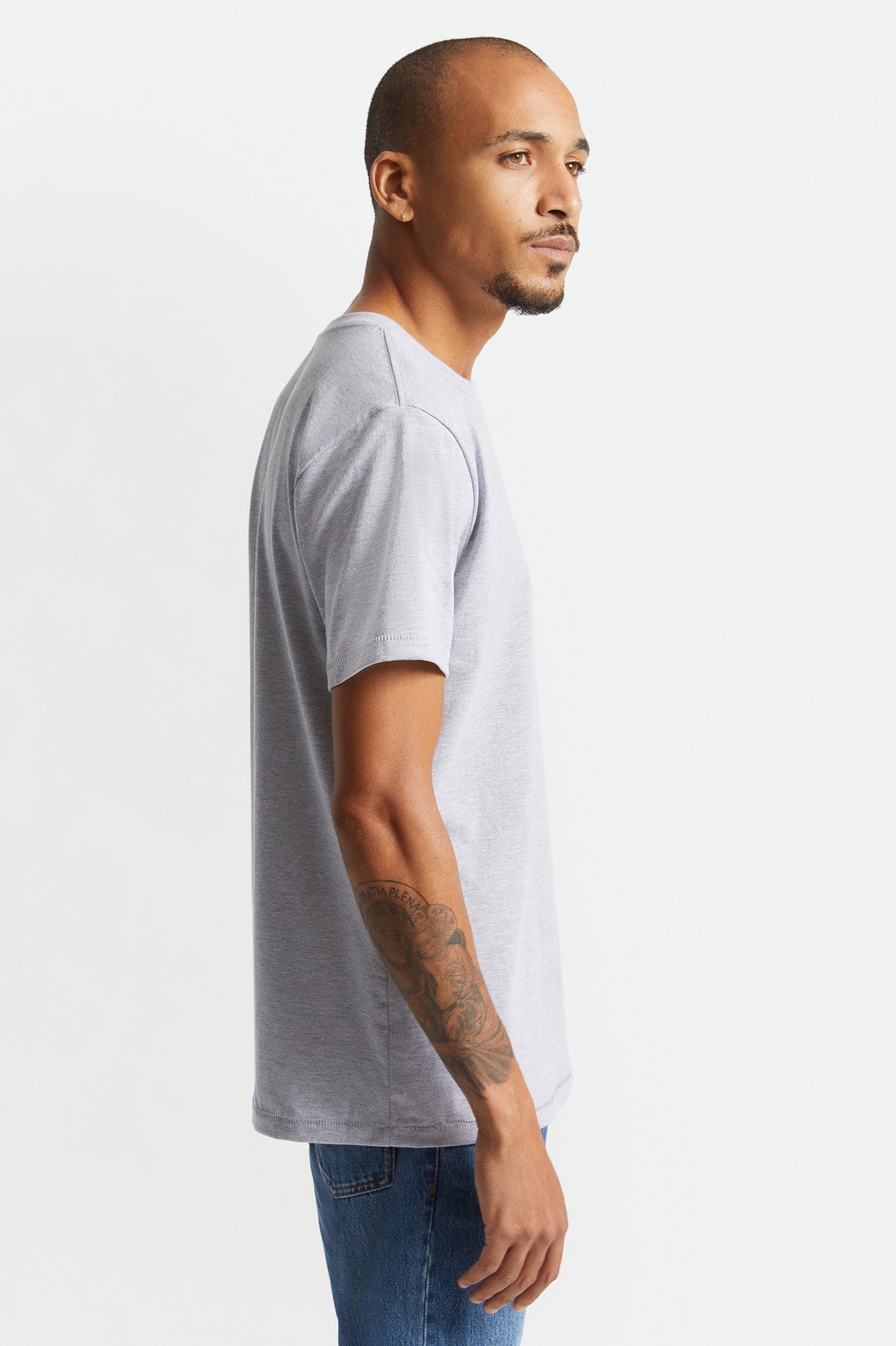 Brixton Basic S/S Tailored Top Uomo Grigie | 481ZMNUQV