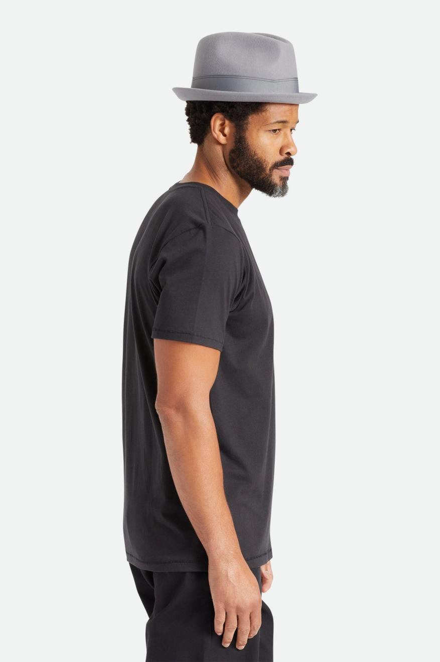 Brixton Basic S/S Tailored Top Uomo Nere | 521GMSZYT