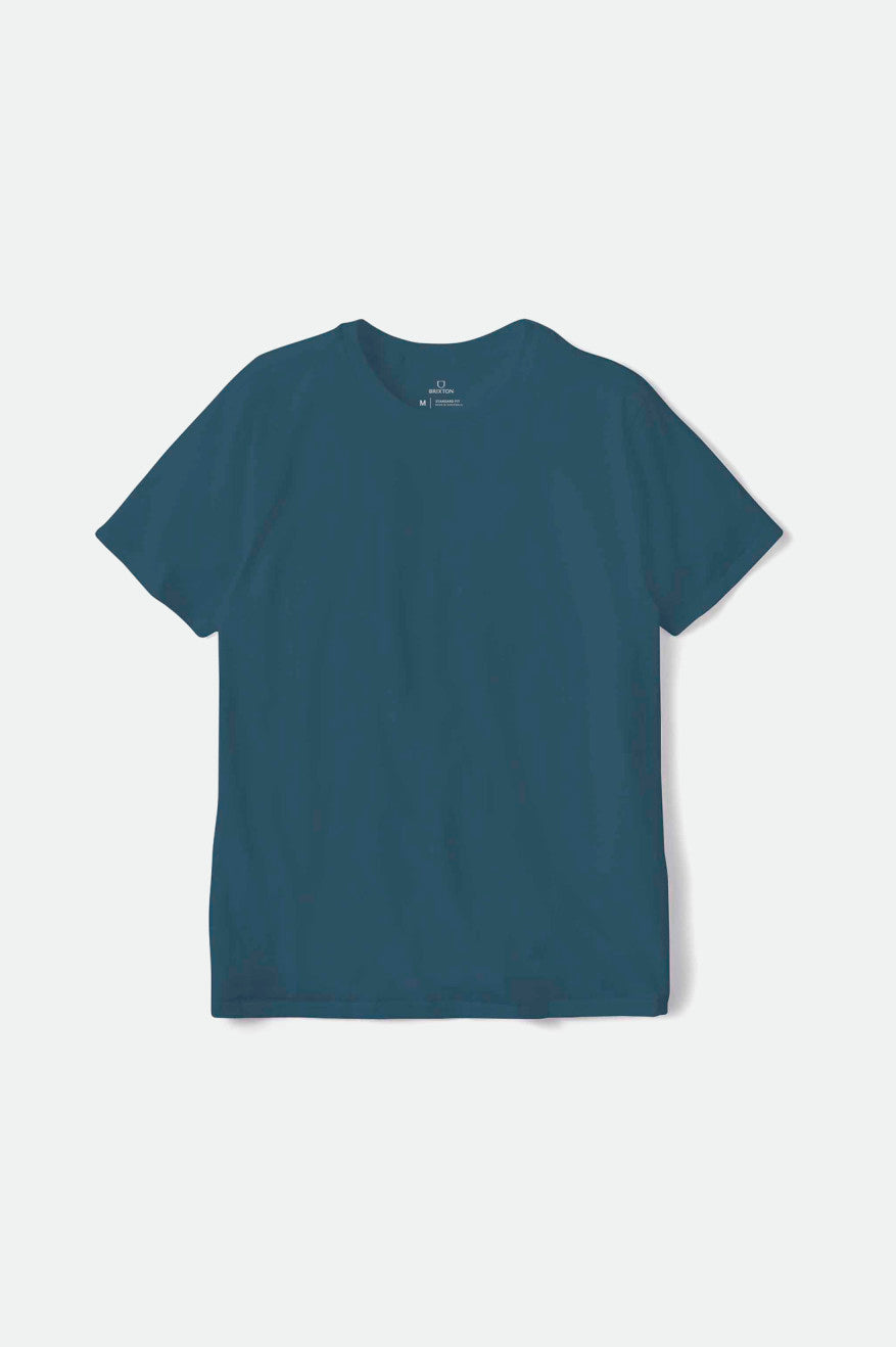 Brixton Basic S/S Tailored Top Uomo Verde Acqua | 931NBAVME