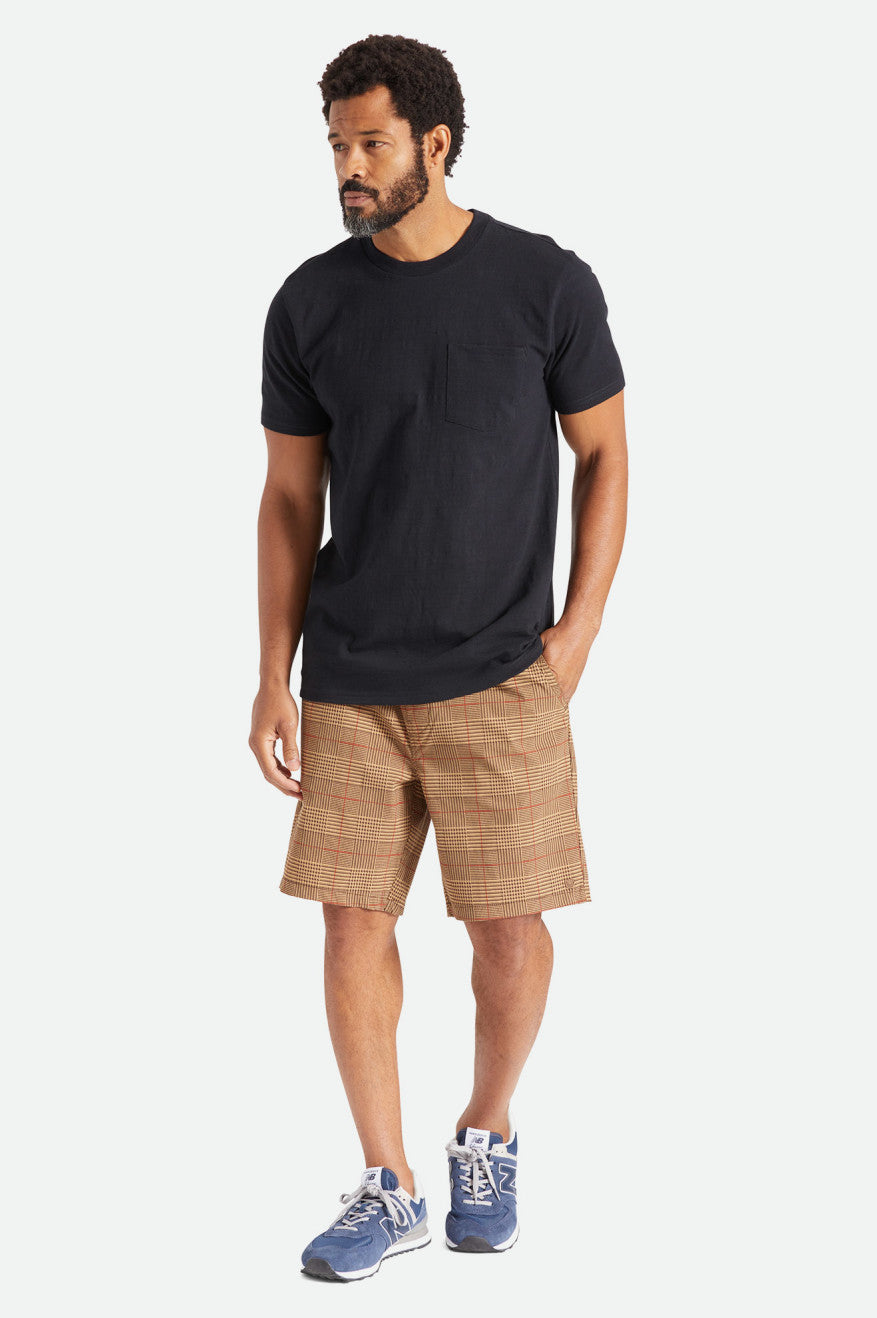 Brixton Basic Slub S/S Pocket Maglieria Uomo Nere | 964TIMBLW