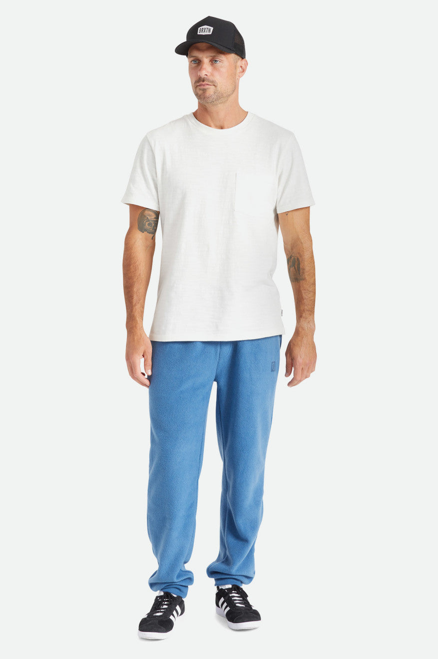 Brixton Basic Slub S/S Pocket Top Uomo Bianche | 089LXMNQR