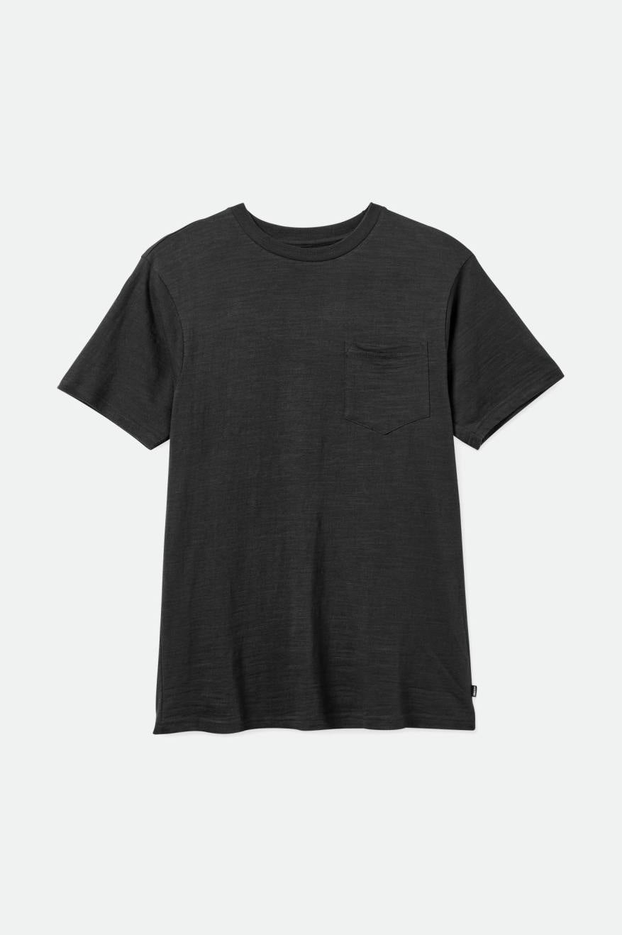 Brixton Basic Slub S/S Pocket Top Uomo Nere | 293BLEASH