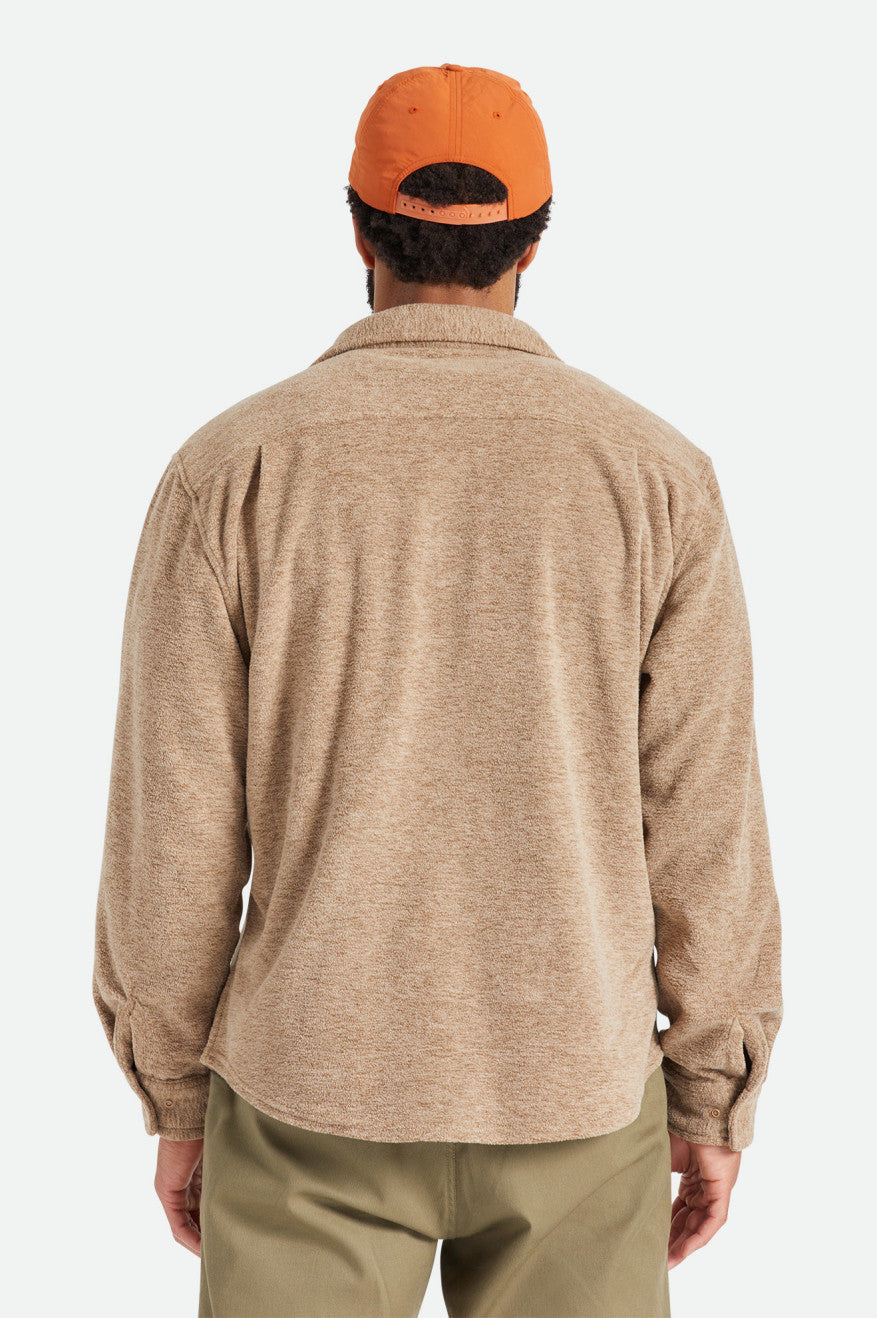 Brixton Bowery L/S Arctic Stretch Fleece Top Di Flanella Uomo Beige | 685ZJNRUI