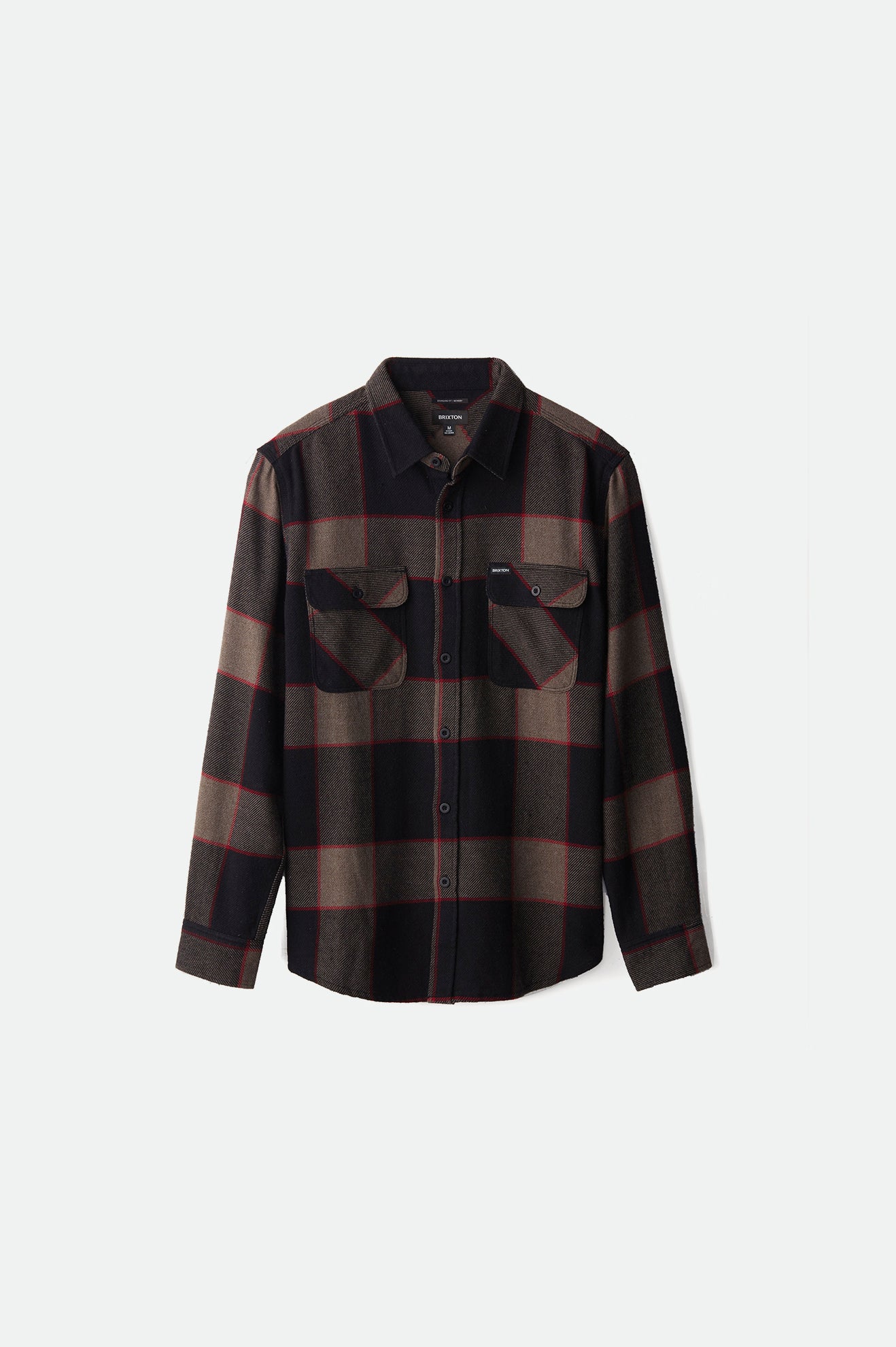 Brixton Bowery L/S Top Di Flanella Uomo Grigie | 568ZGWRVJ