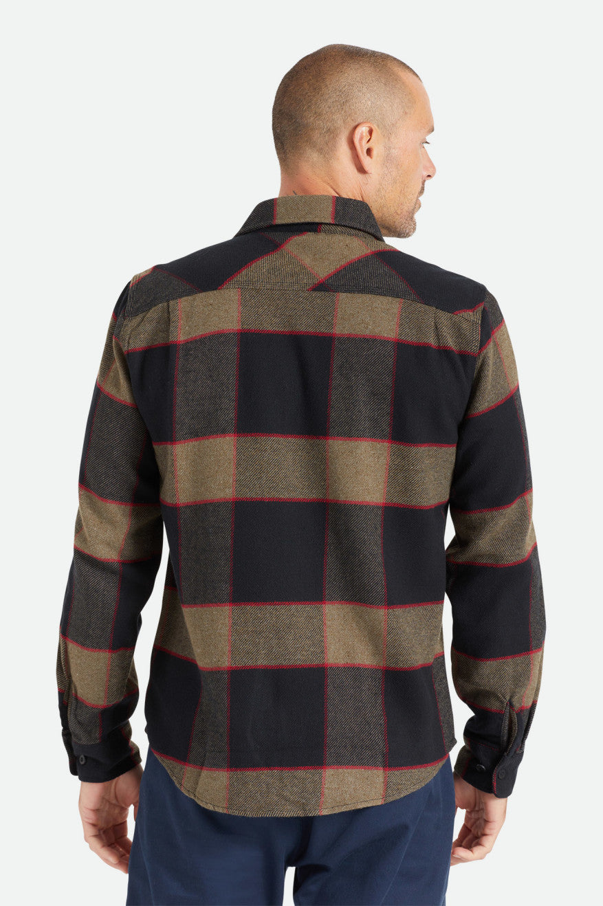 Brixton Bowery L/S Top Di Woven Uomo Grigie | 146UPCHOZ