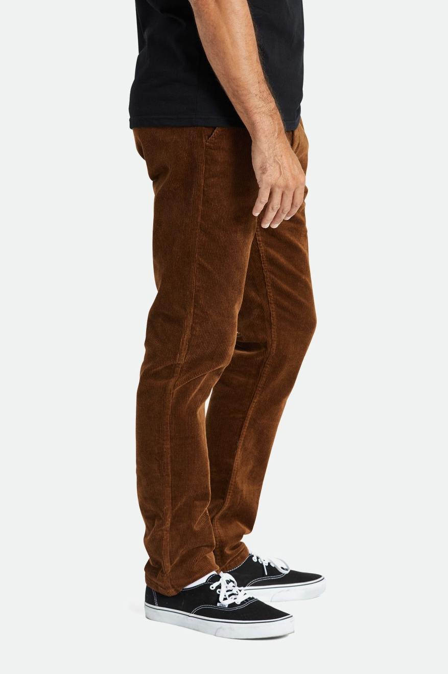 Brixton Choice Chino Regular Pantaloni Uomo Marroni | 081THEJXR