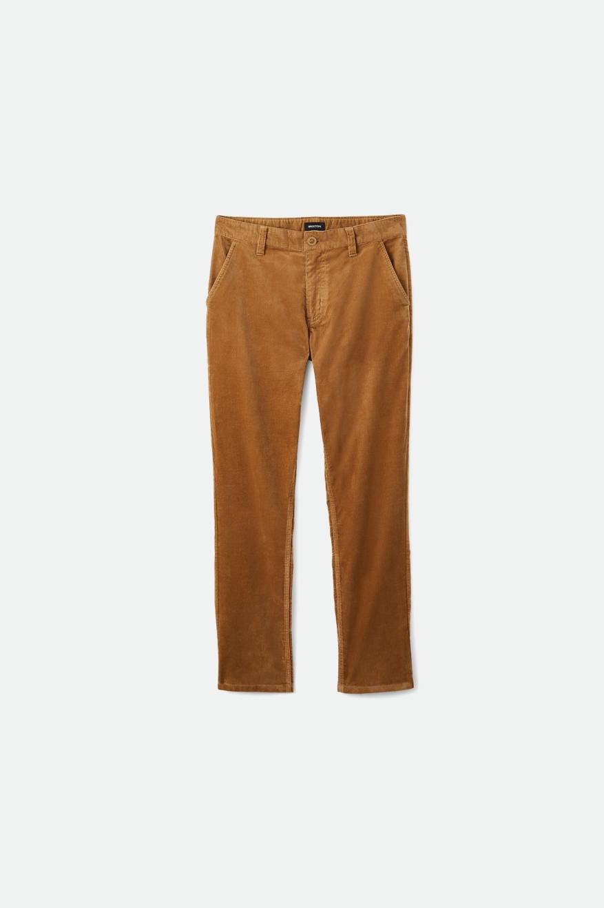 Brixton Choice Chino Regular Pantaloni Uomo Khaki | 267PKGEMH