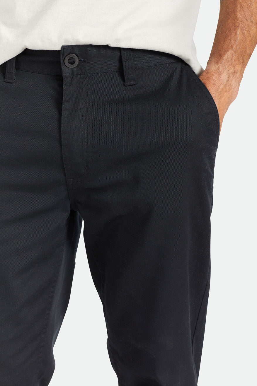 Brixton Choice Chino Regular Pantaloni Uomo Nere | 950DBHMTA