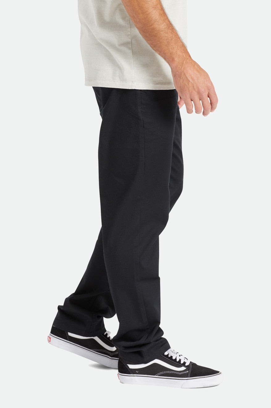 Brixton Choice Chino Regular Pantaloni Uomo Nere | 950DBHMTA