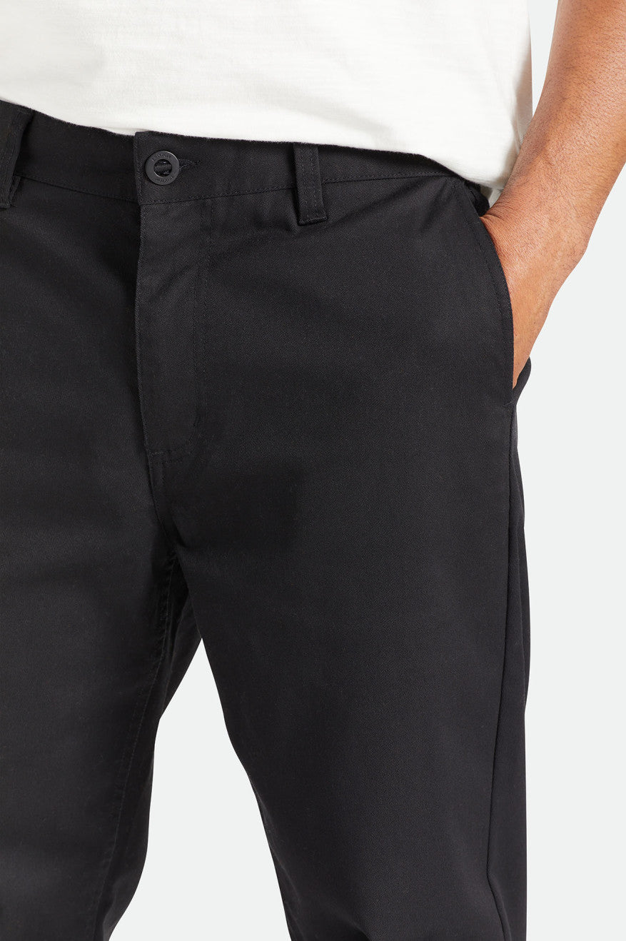 Brixton Choice Chino Relaxed Pantaloni Uomo Nere | 461JMLXZG