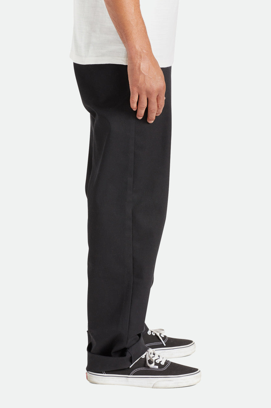 Brixton Choice Chino Relaxed Pantaloni Uomo Nere | 461JMLXZG