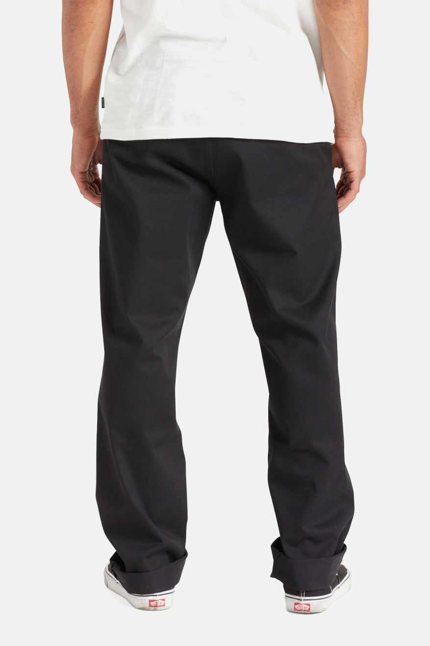 Brixton Choice Chino Relaxed Pantaloni Uomo Nere | 461JMLXZG