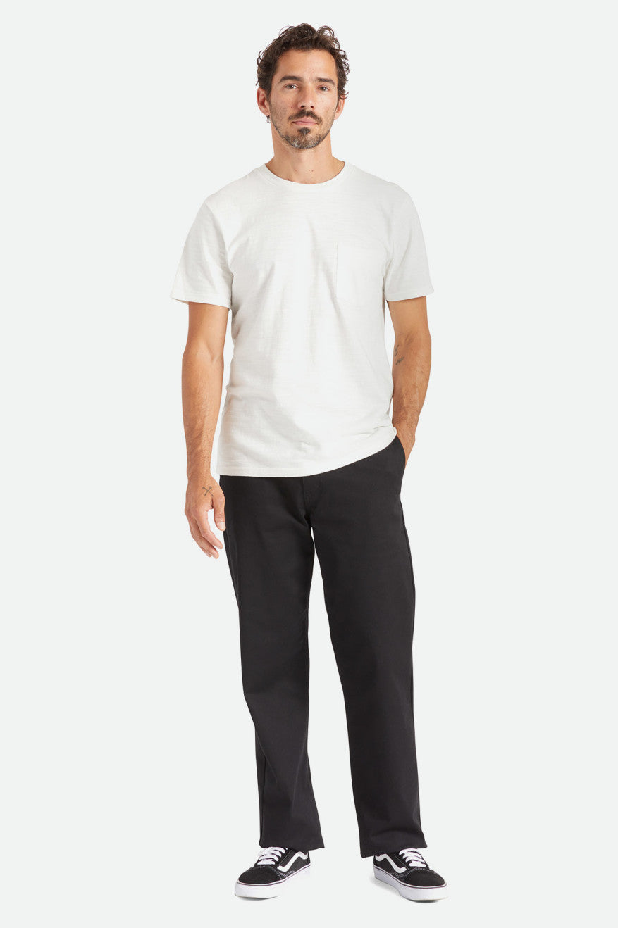 Brixton Choice Chino Relaxed Pantaloni Uomo Nere | 461JMLXZG