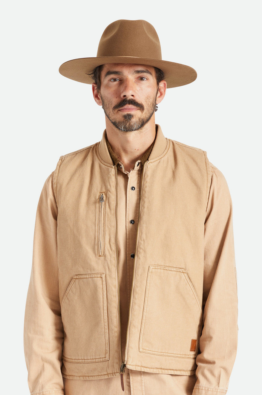 Brixton Cohen Cowboy Cappelli Uomo Beige | 532DNYOUH