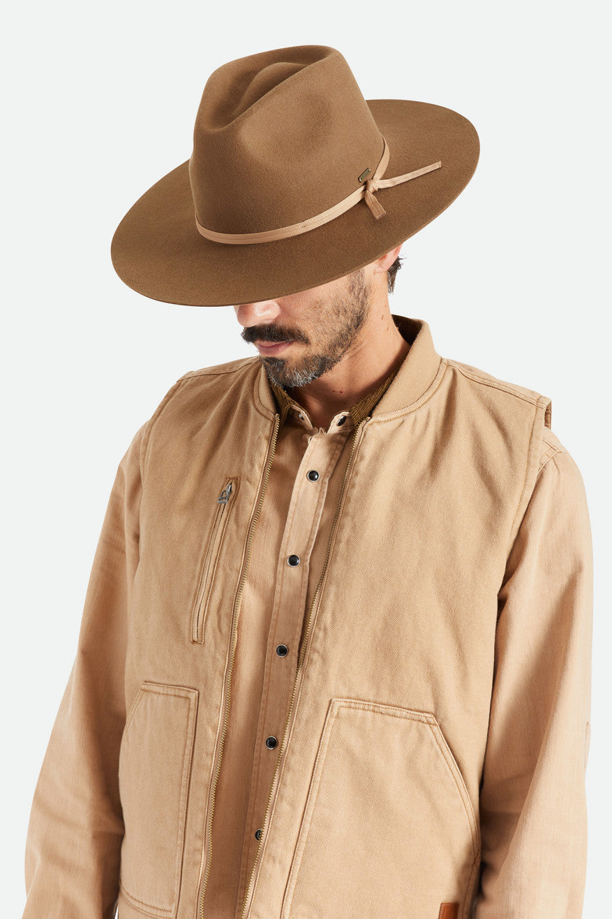 Brixton Cohen Cowboy Cappelli Uomo Beige | 532DNYOUH