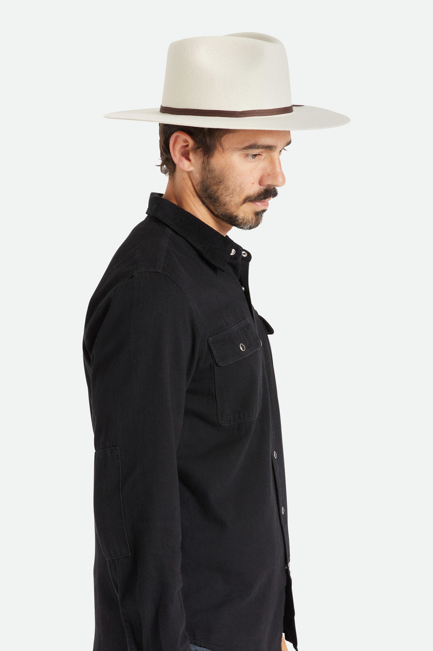 Brixton Cohen Cowboy Cappelli Uomo Bianche | 172VPGXZT