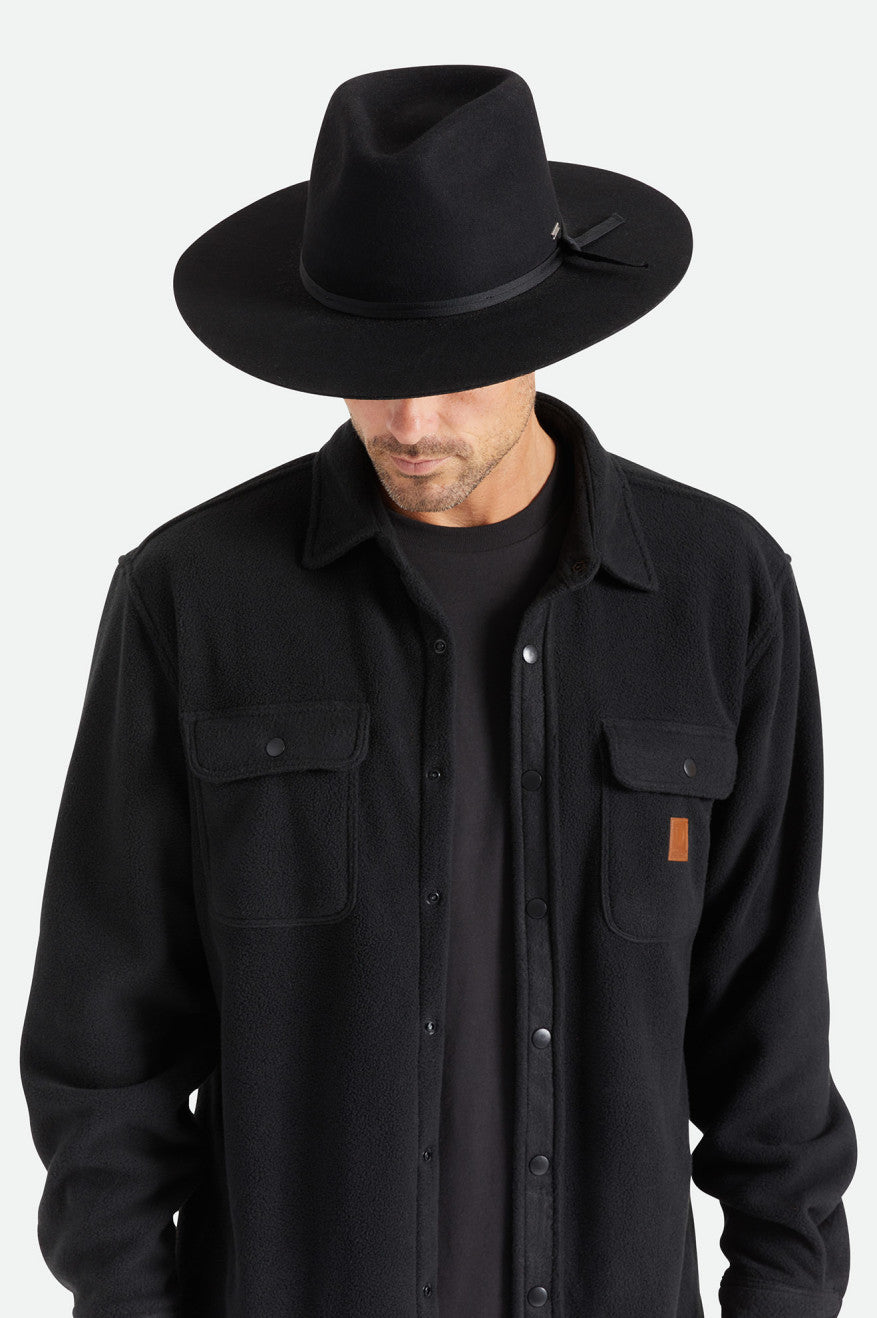 Brixton Cohen Cowboy Cappelli Uomo Nere | 480WJBDTY