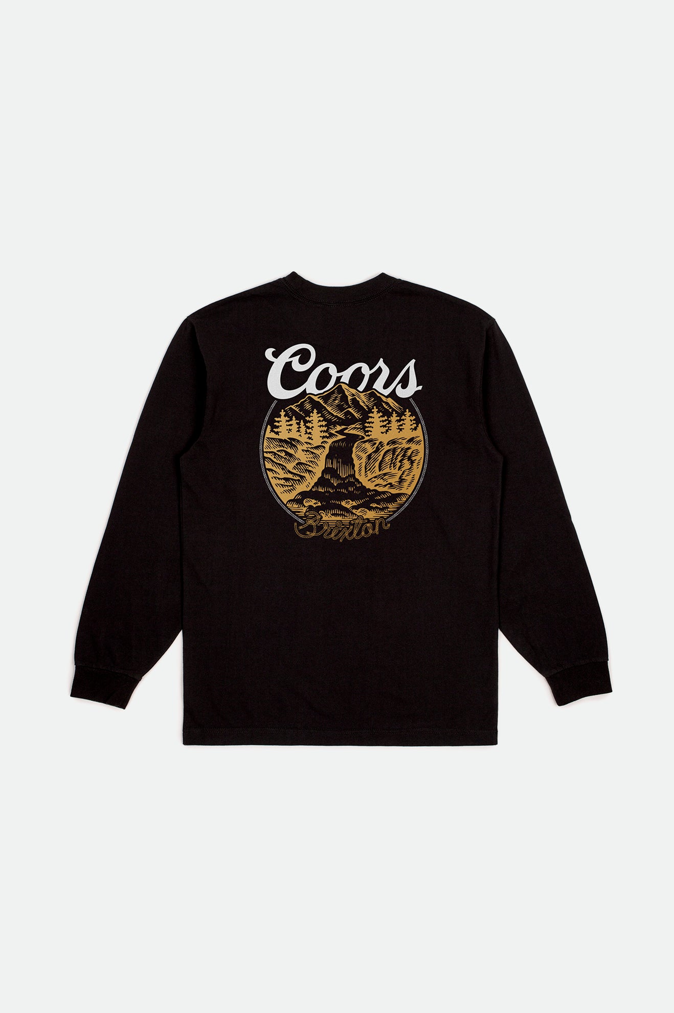 Brixton Coors Rocky L/S Standard Top Uomo Nere | 380XCPIHG