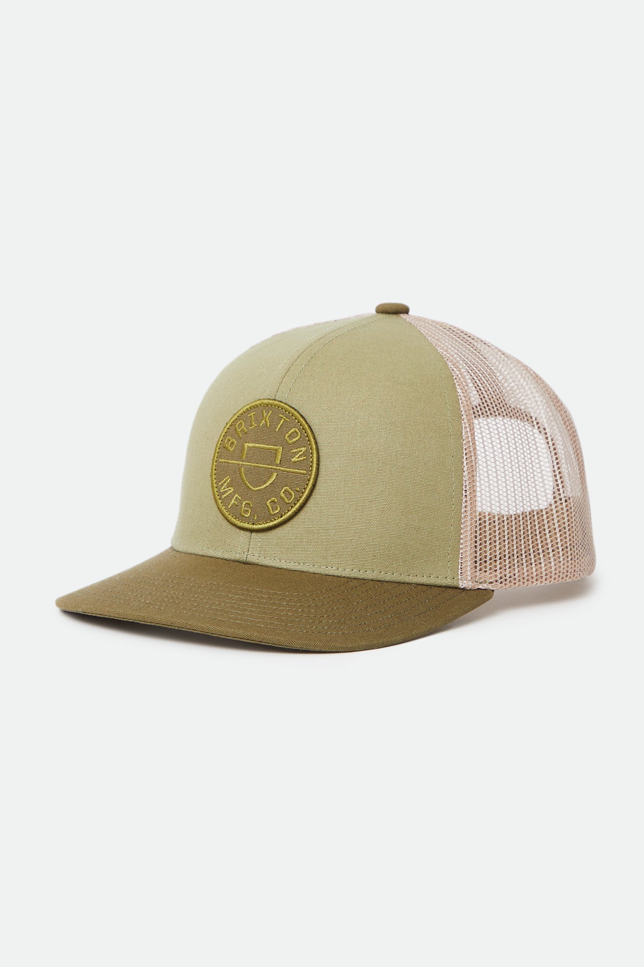 Brixton Crest NetPlus MP Mesh Cap Cappellini Uomo Verde Oliva | 514UXJVYQ