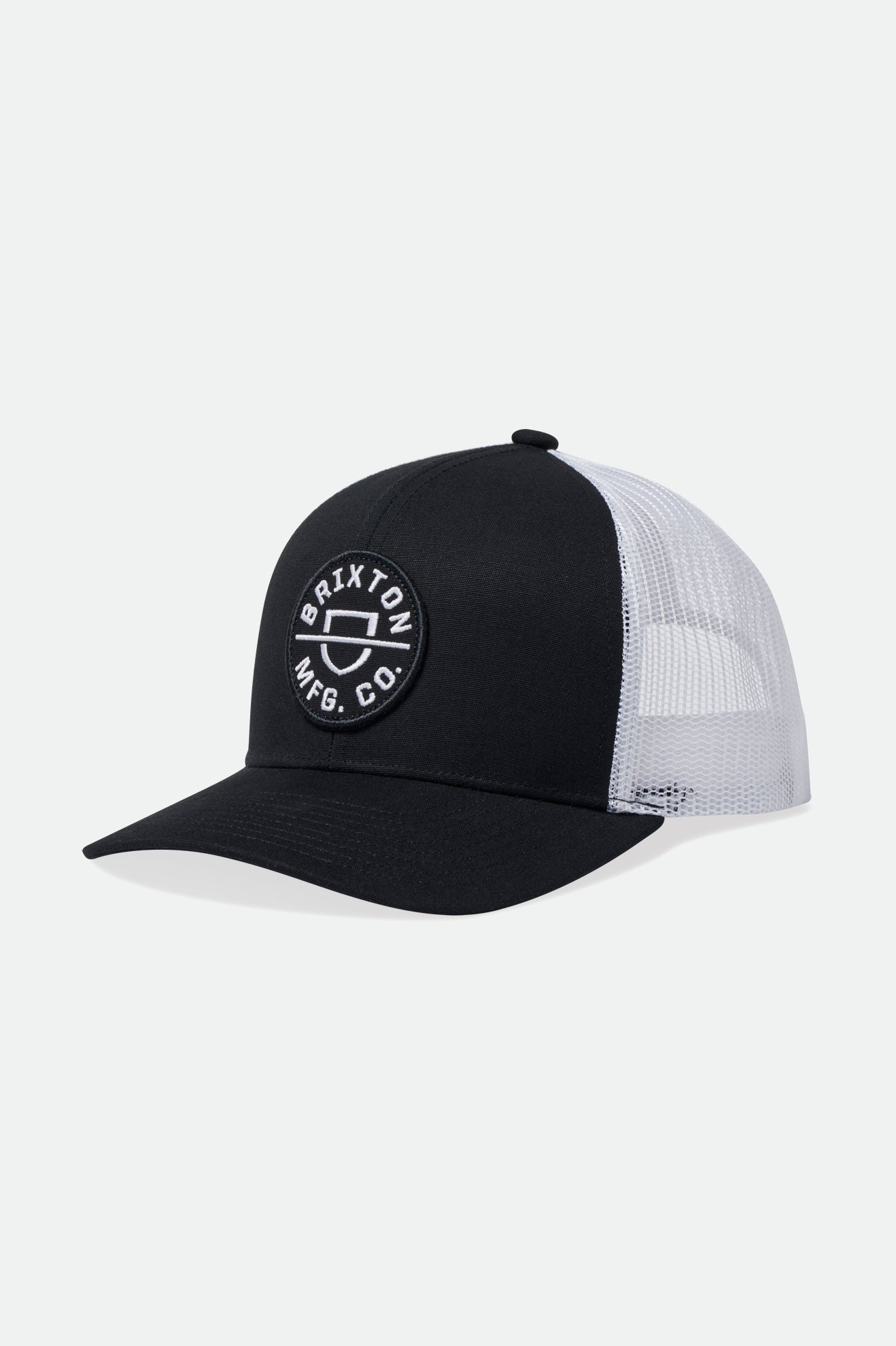 Brixton Crest NetPlus MP Trucker Hat Cappellini Uomo Nere | 475FNPSQL