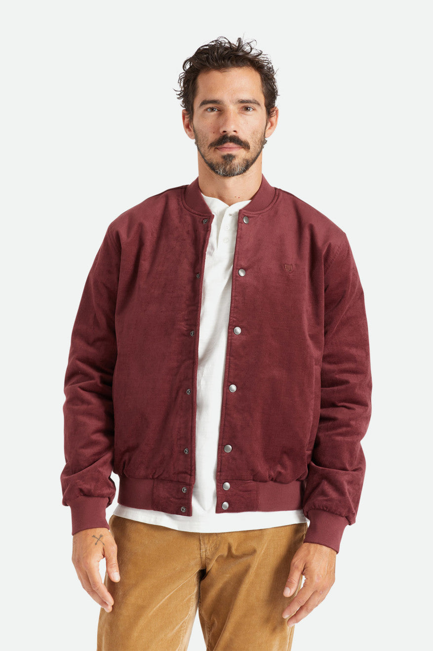 Brixton Dillinger Bomber Giacca Uomo Rosse | 386FAWKVU