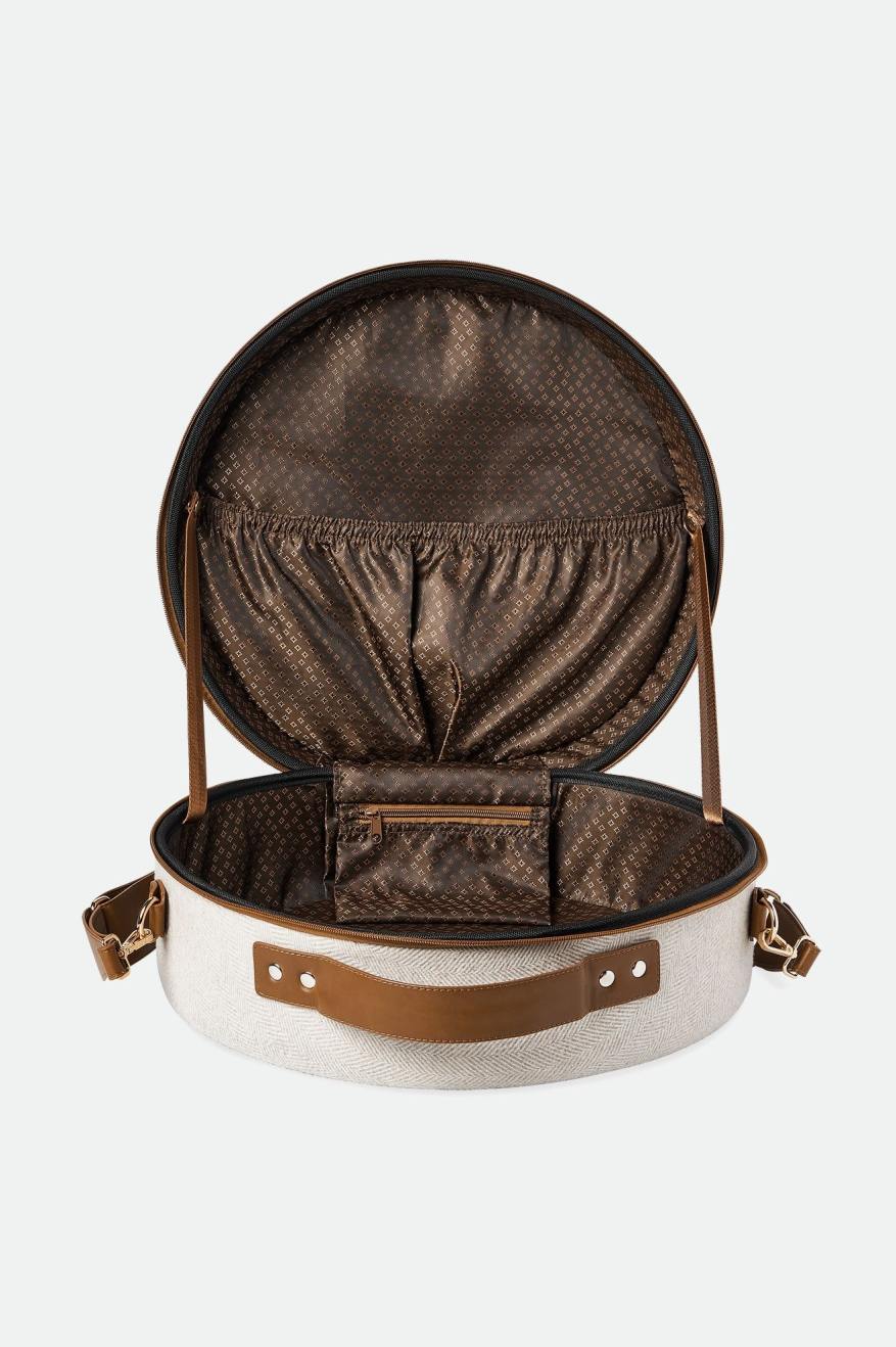 Brixton Done Proper Fedora Travel Case Accessori Crema Beige | 840GNQJBK