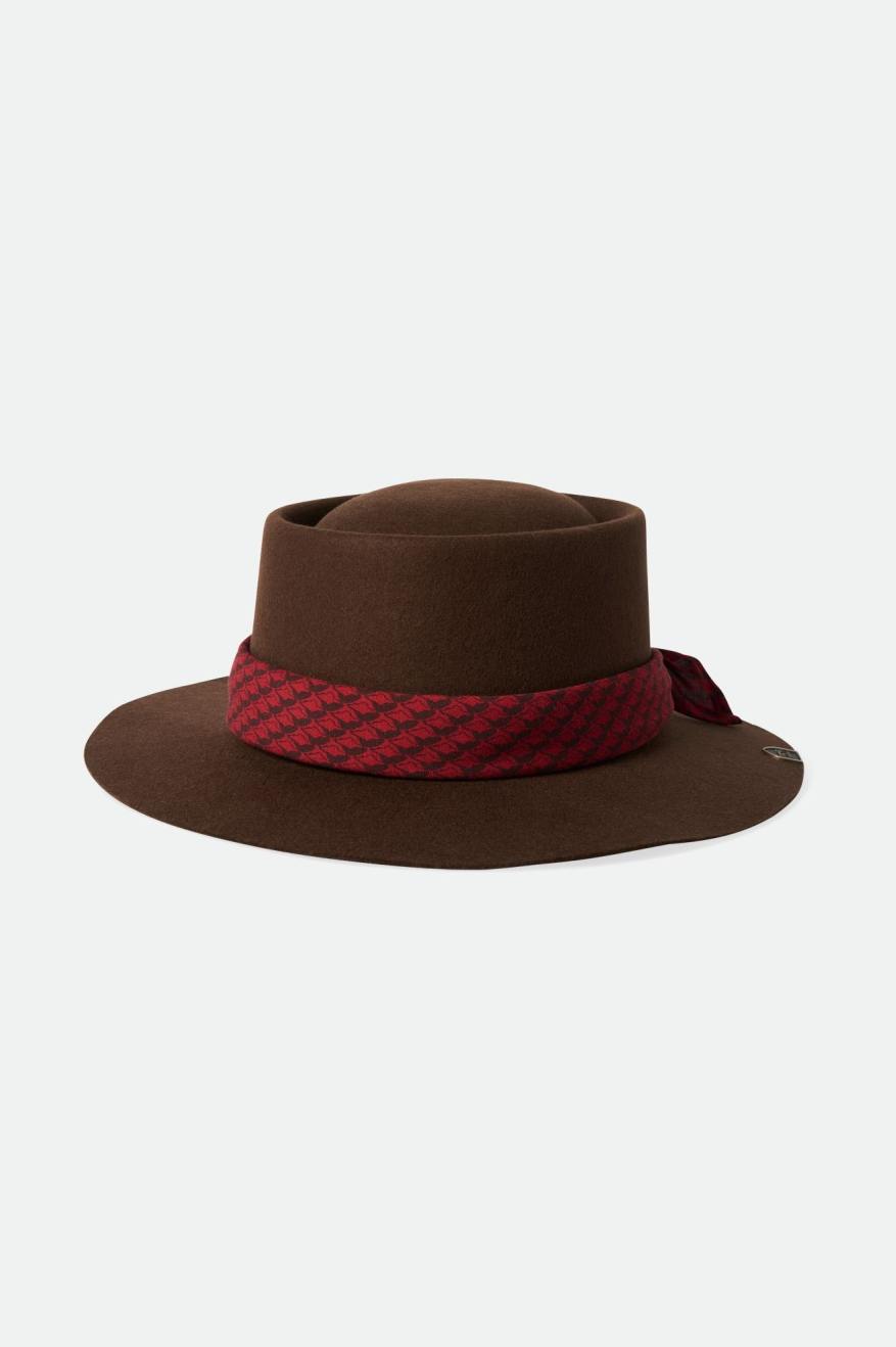 Brixton Fender Jaguar Contour Fedora Uomo Marroni | 827OLUPGZ