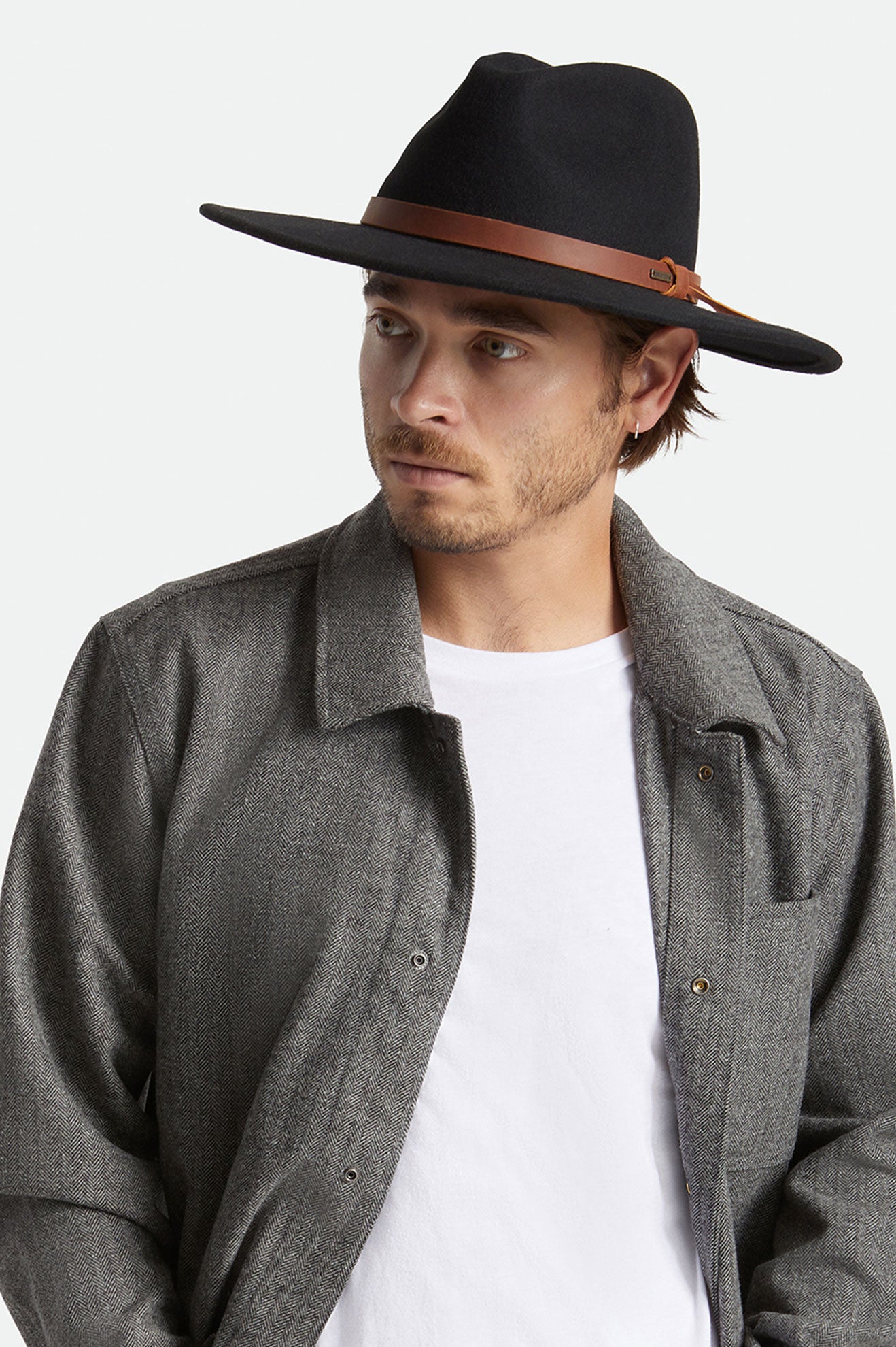 Brixton Field Proper Cappelli Uomo Nere | 263USGKXP