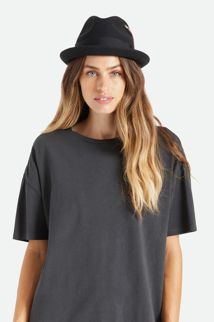 Brixton Gain Fedora Fedora Donna Nere | 467CGMXBJ