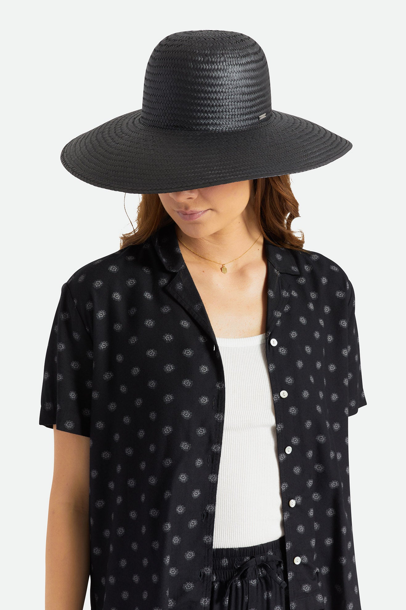 Brixton Janae Sun Cappelli Di Paglia Donna Nere | 207WAIZQK