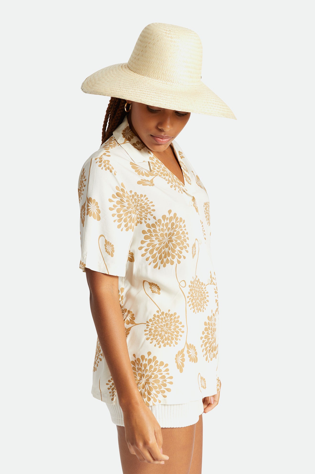 Brixton Janae Sun Cappelli Di Paglia Donna Beige | 470HJSQLN