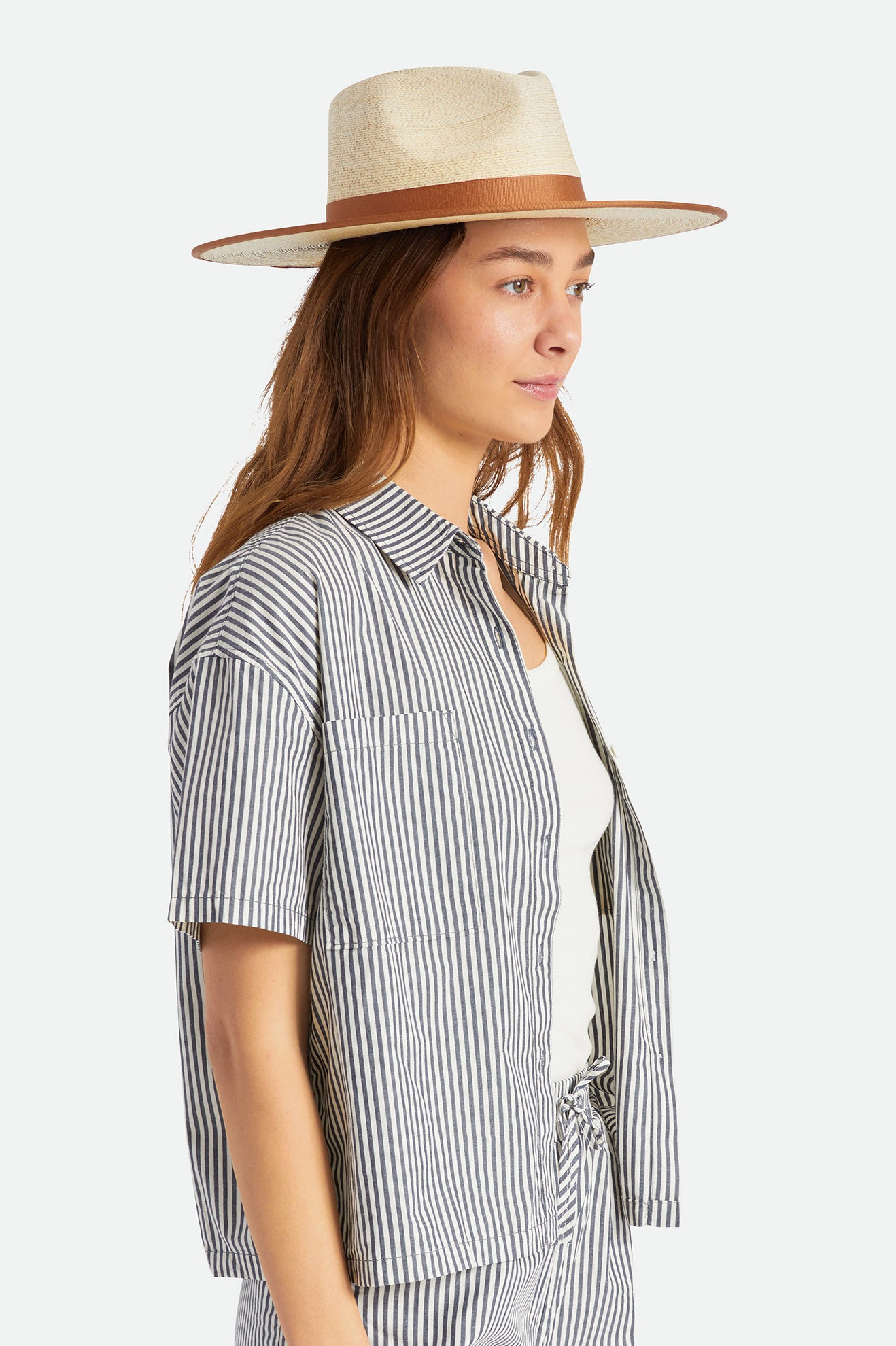 Brixton Jo Straw Rancher Hat Cappelli Donna Beige | 964FPQKWV