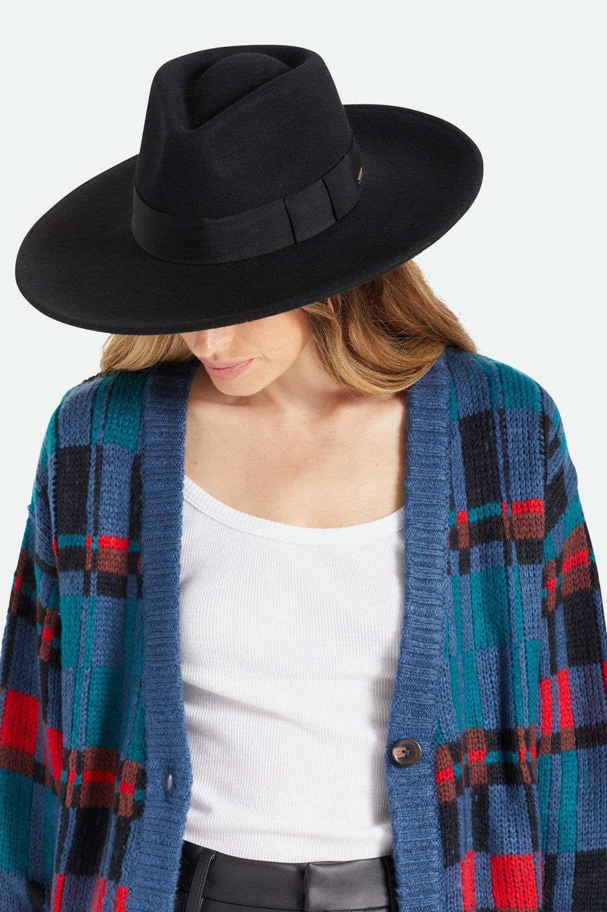 Brixton Joanna Felt Hat Cappelli Donna Nere | 701MQFLCR