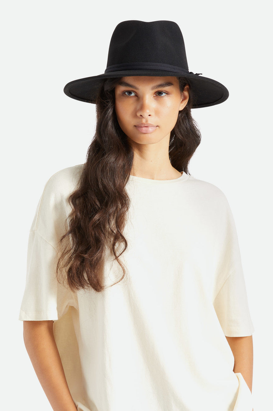 Brixton Joanna Felt Packable Hat Cappelli Donna Nere | 298WAVLJZ