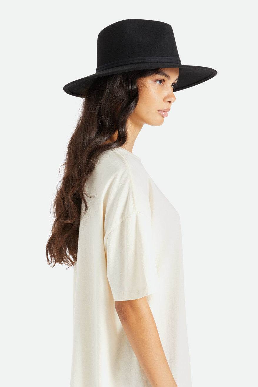 Brixton Joanna Felt Packable Hat Cappelli Donna Nere | 298WAVLJZ